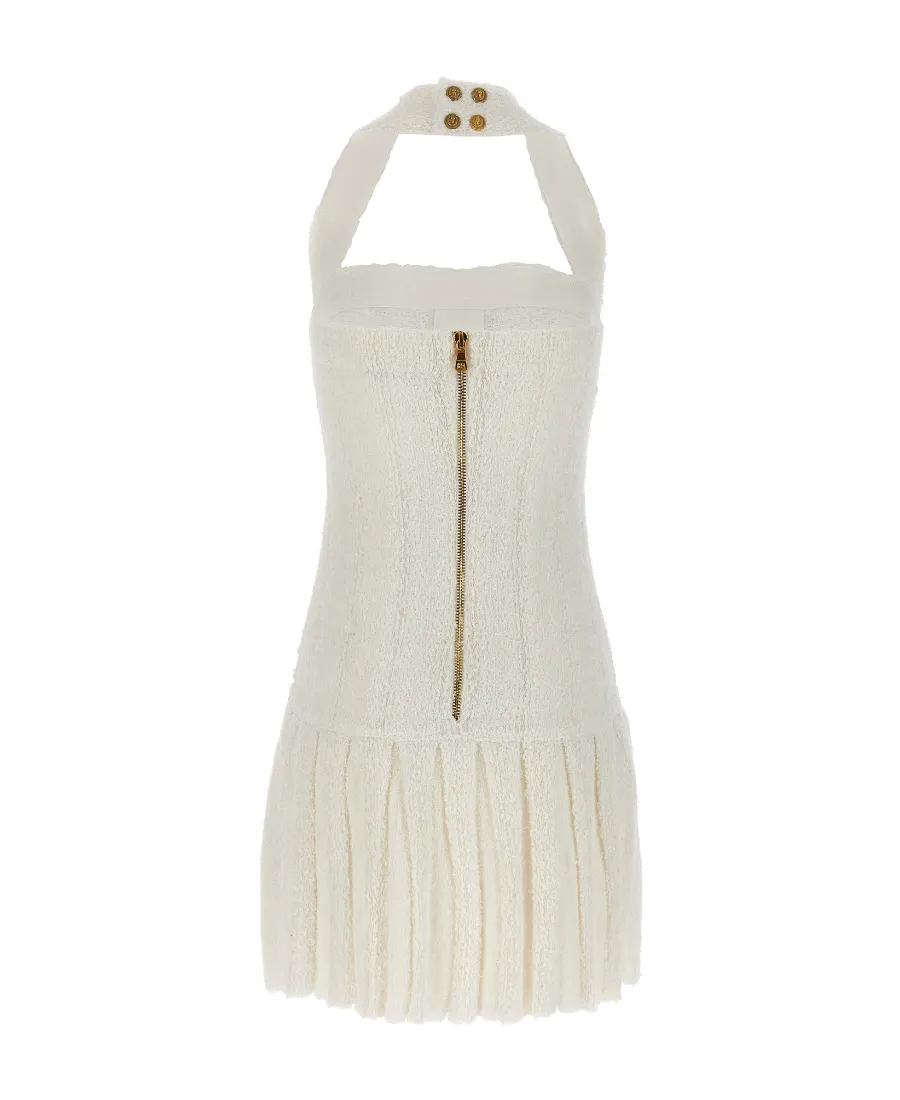Tweed Halterneck Minidress