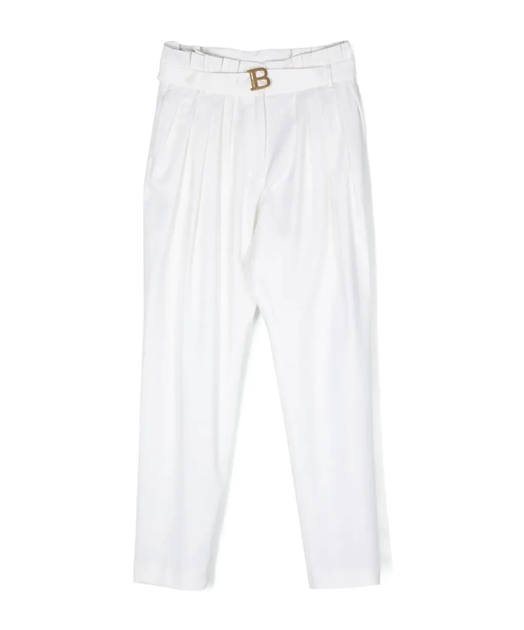 Pleat-Detail Wool Trousers