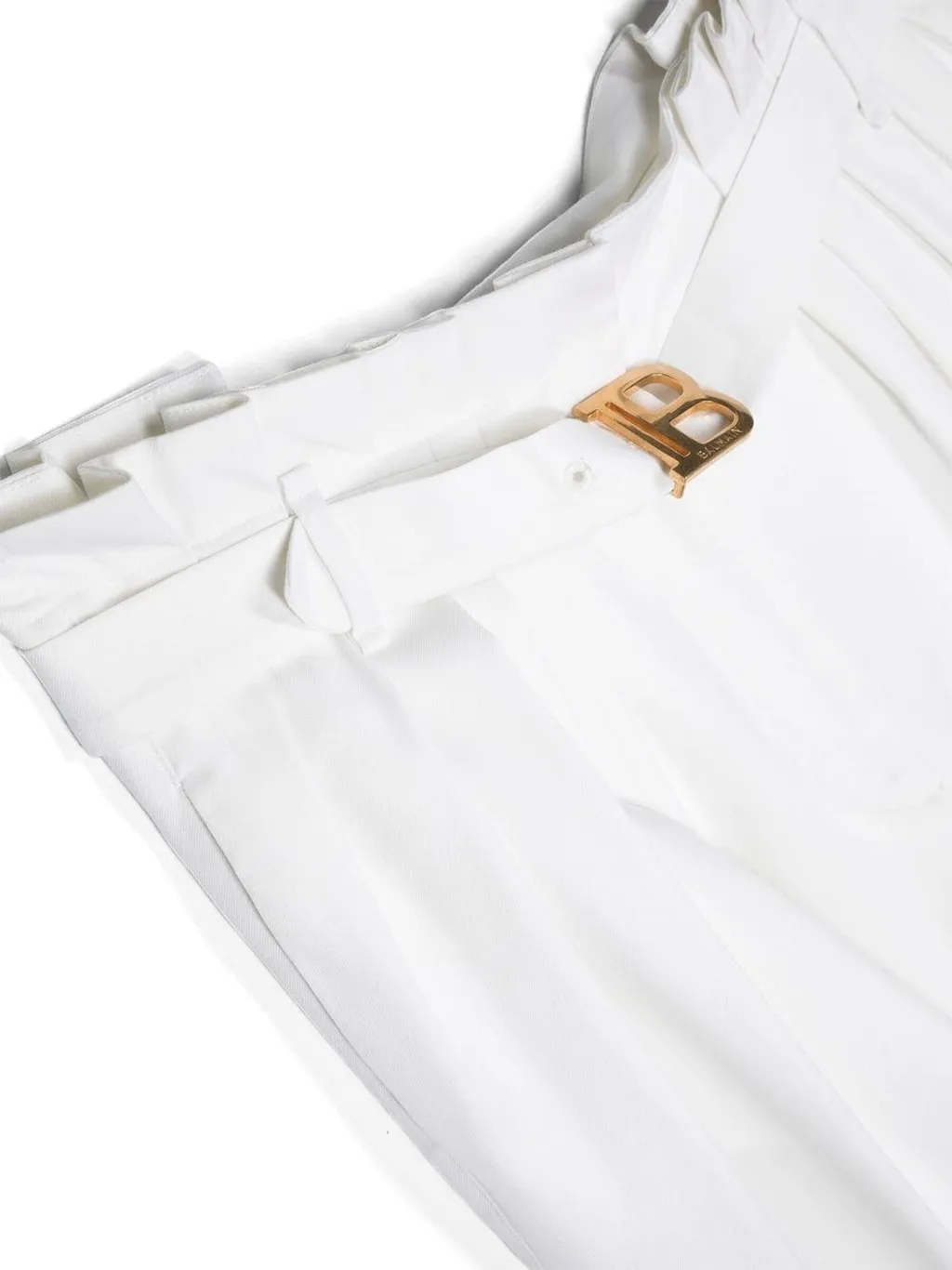 Pleat-Detail Wool Trousers
