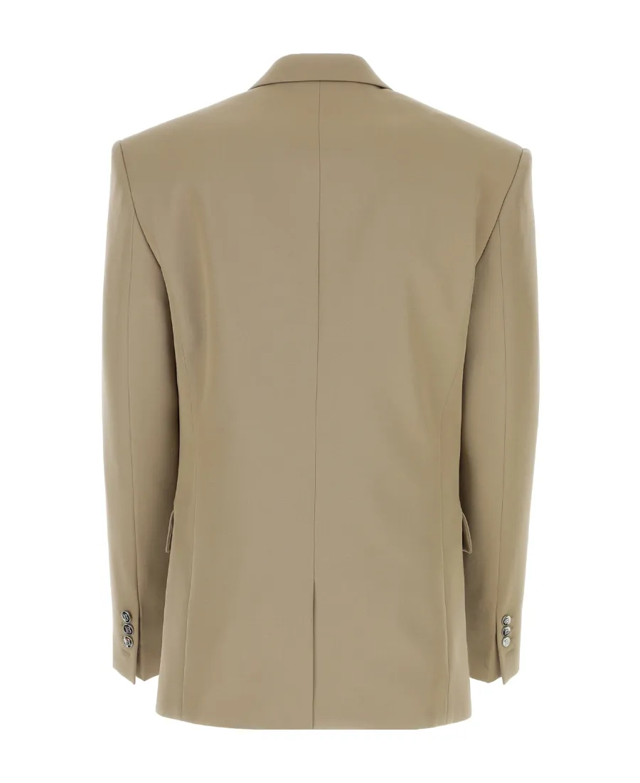 Single-Breasted Wool Suit Jacket