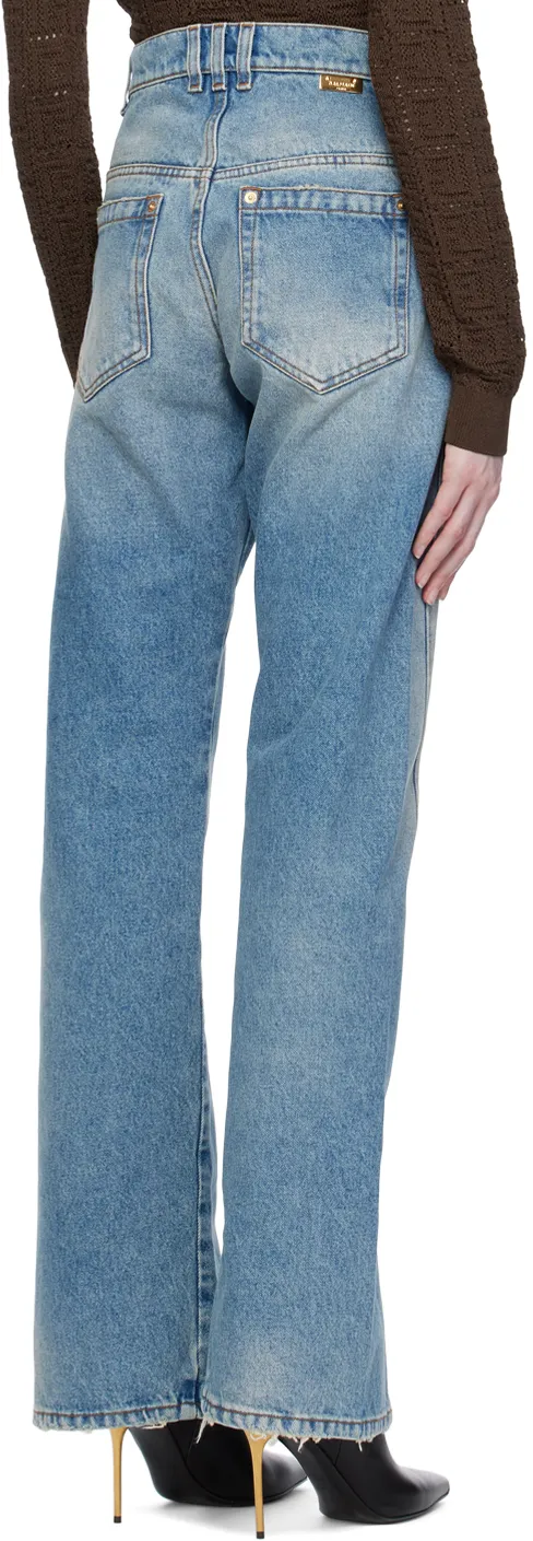 Front Slits Bootcut Jeans
