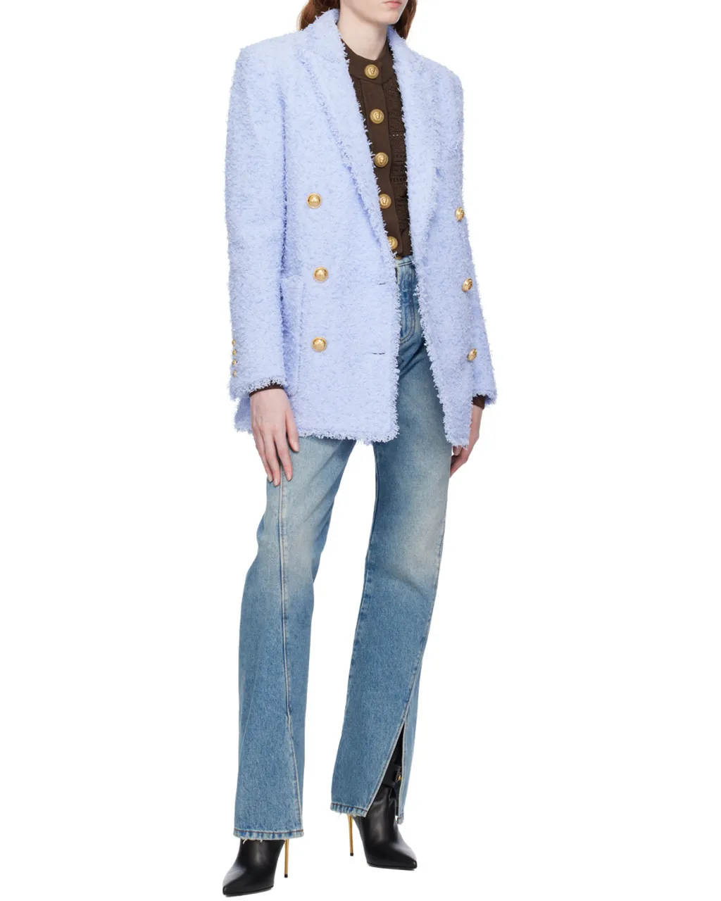 Front Slits Bootcut Jeans
