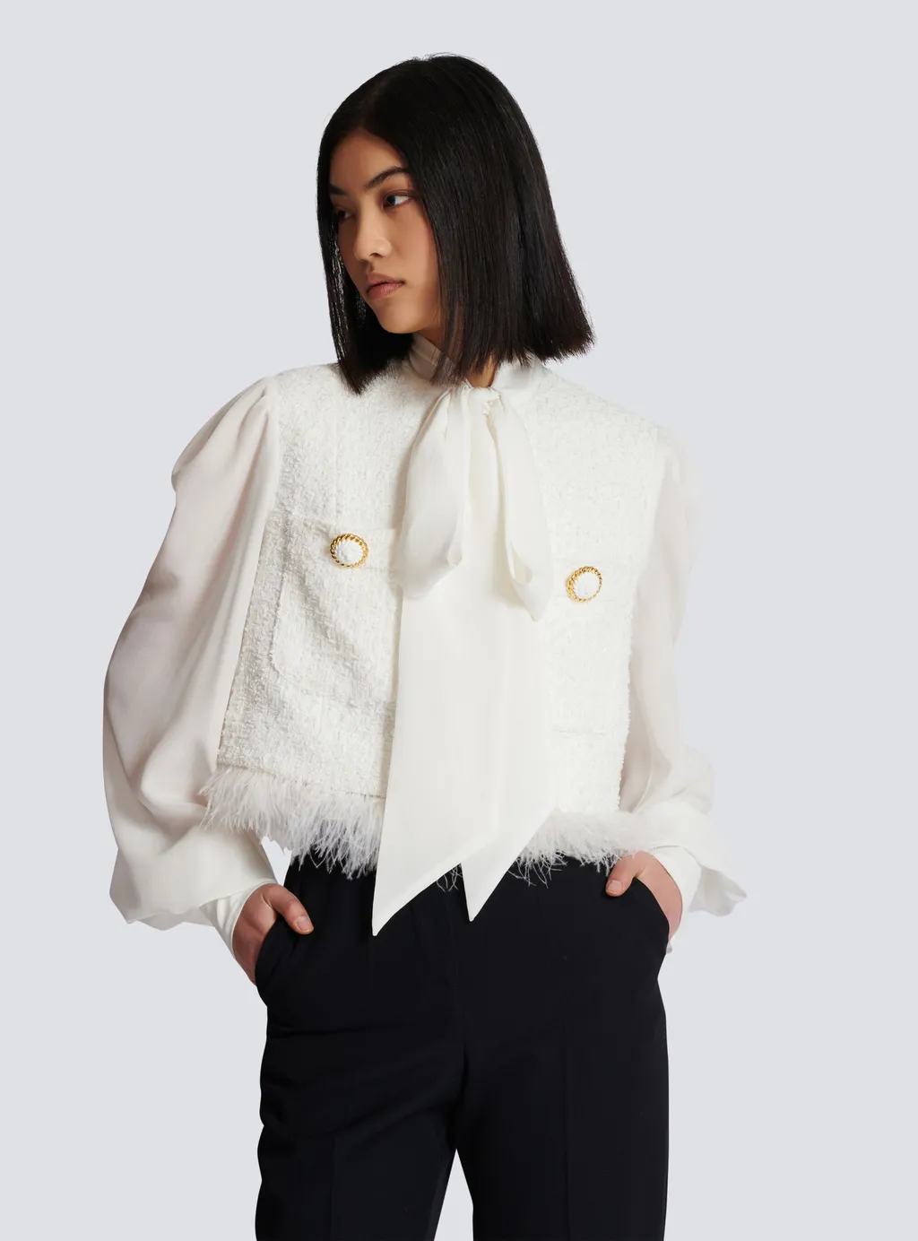 Tweed Long Sleeved Jacket