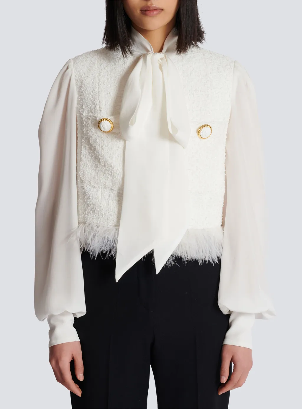 Tweed Long Sleeved Jacket