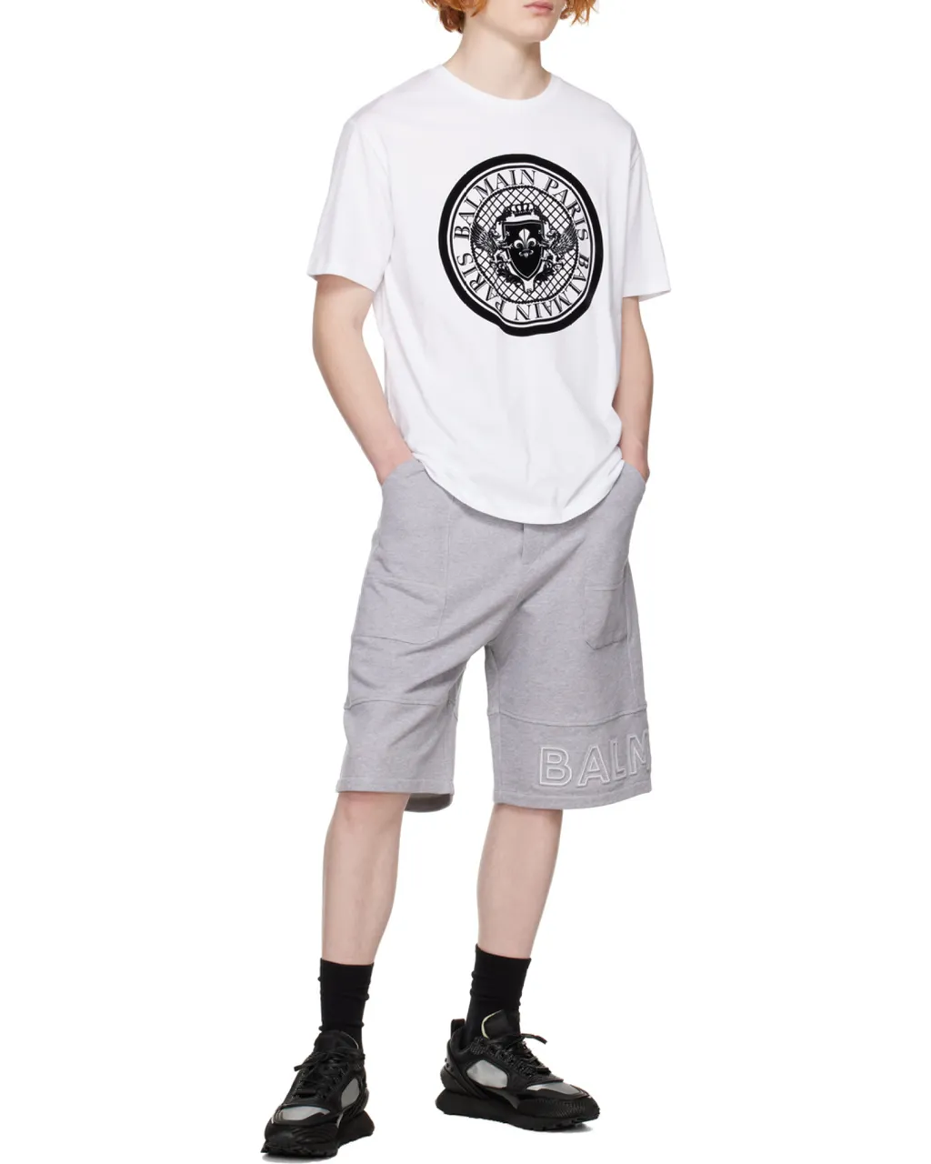 Logo-Print Cotton Bermuda Shorts