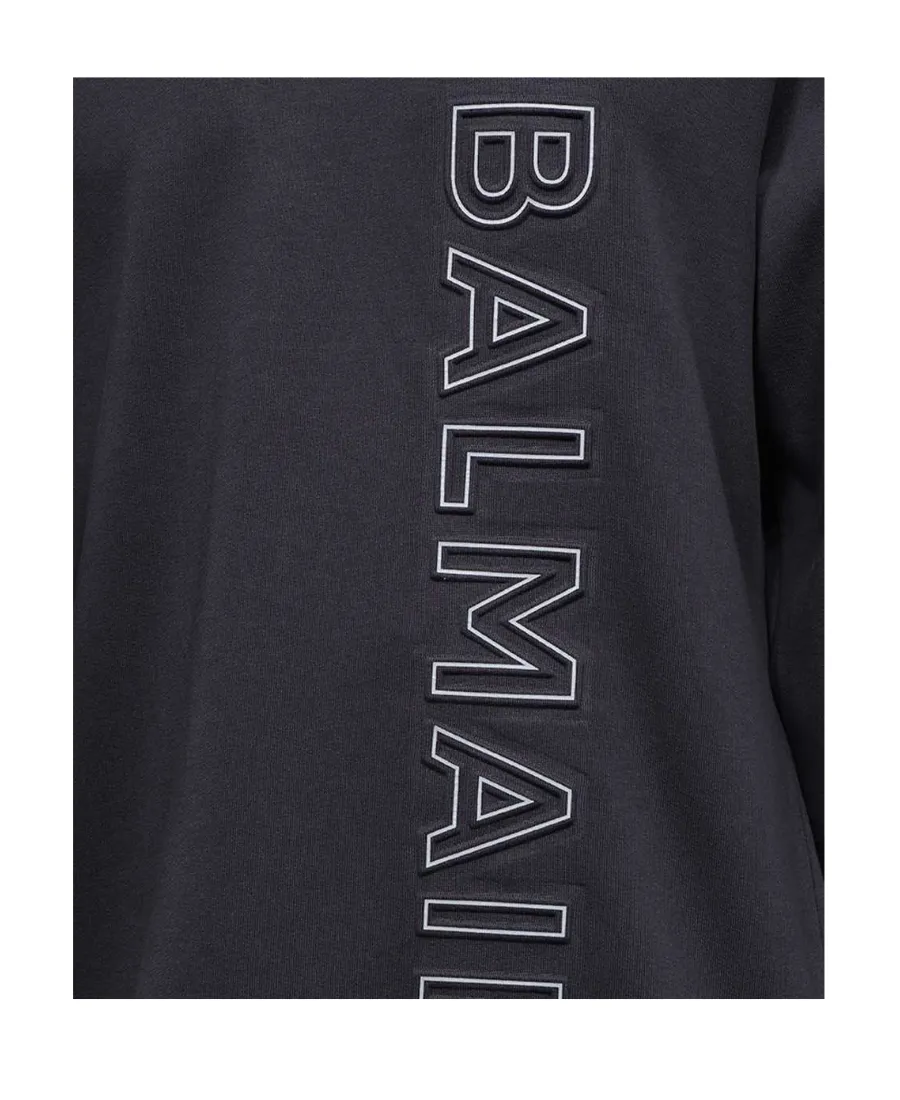 Logo-Embossed Cotton Hoodie