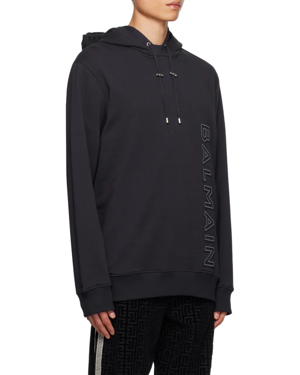 Logo-Embossed Cotton Hoodie