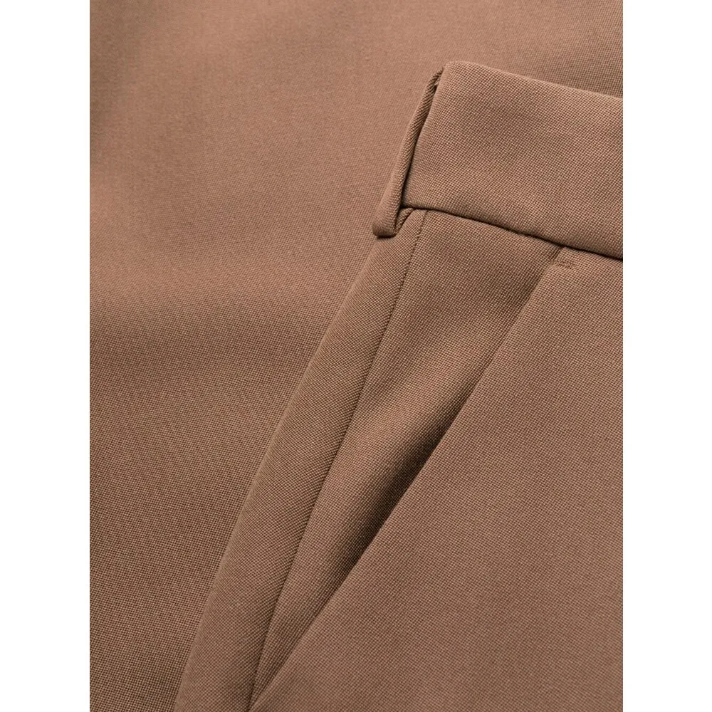 High Waist Slit Detailed Trousers