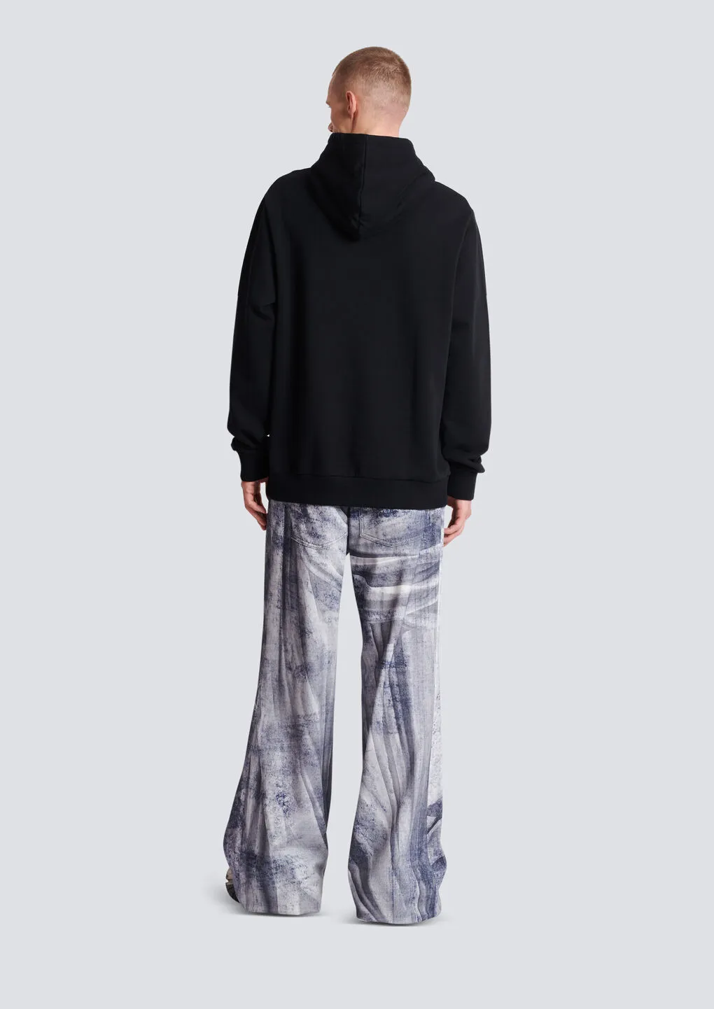 Graphic Printed Drawstring Hoodie