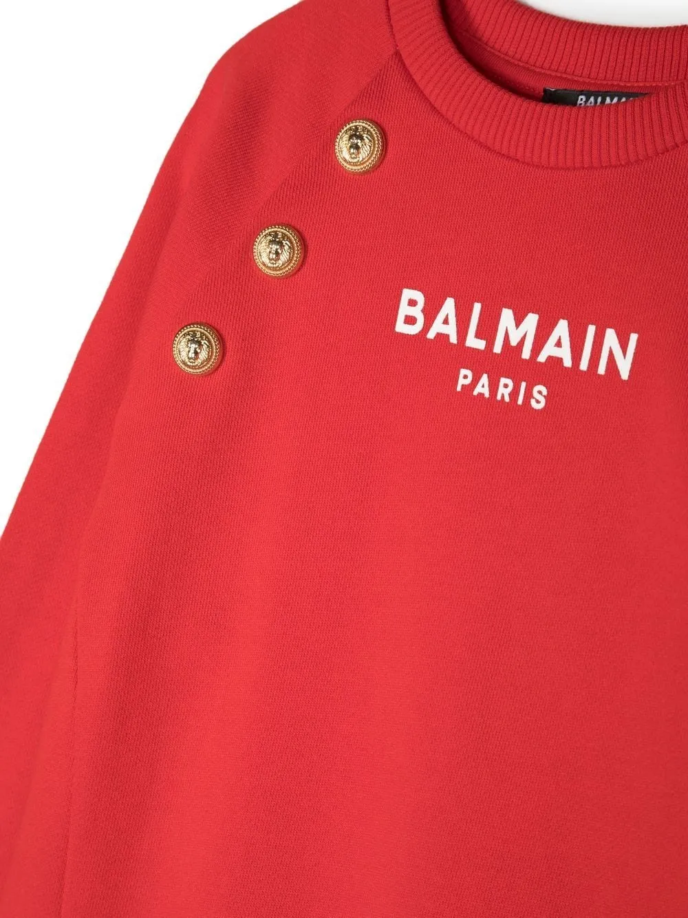 Logo Sweatshirt Dress With Buttons