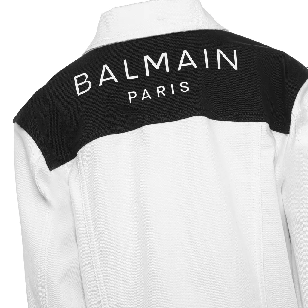 Logo-Printed Buttoned Jacket