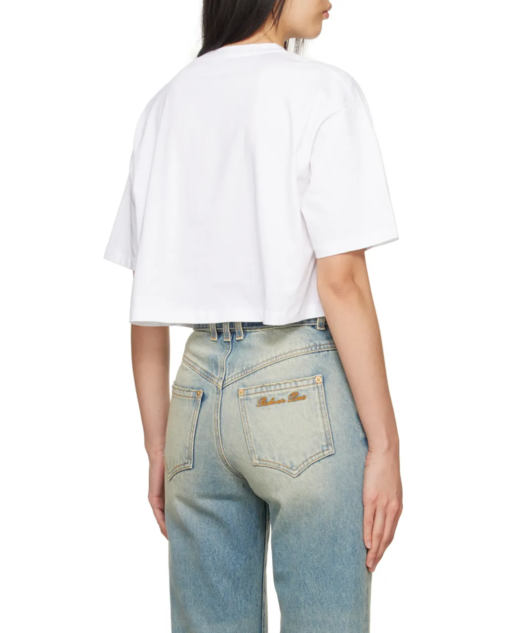 Logo Printed Cropped T-Shirt