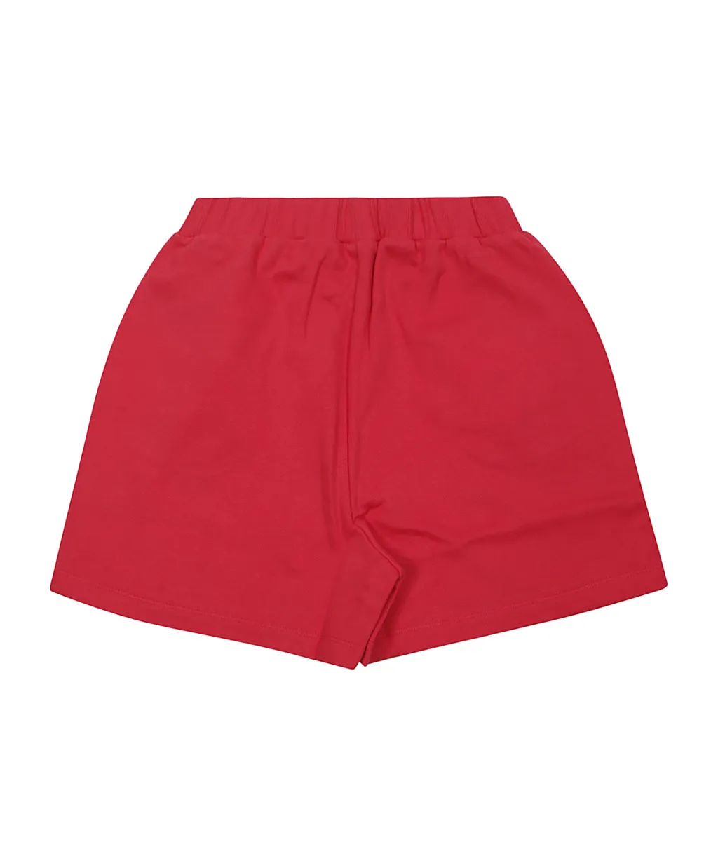 Logo Button Knitted Shorts