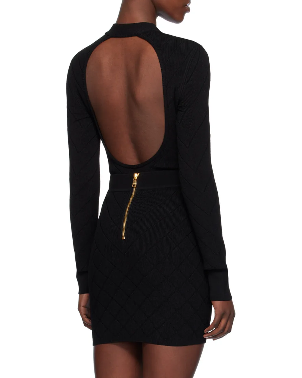 Ribbed Long-Sleeved Bodysuit