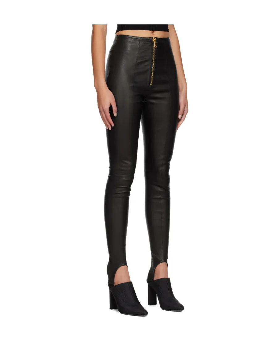 Grain Zipper Leggings