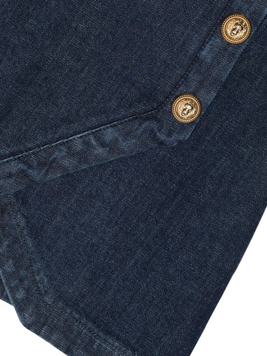 Asymmetric Denim Skirt