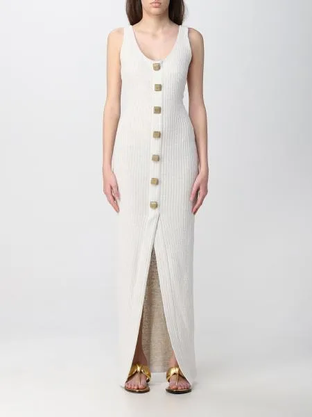 Ribbed-Knit Sleeveless Maxi Dress