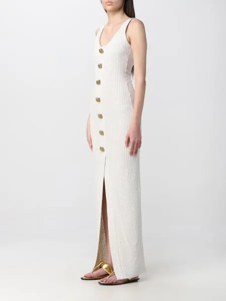 Ribbed-Knit Sleeveless Maxi Dress