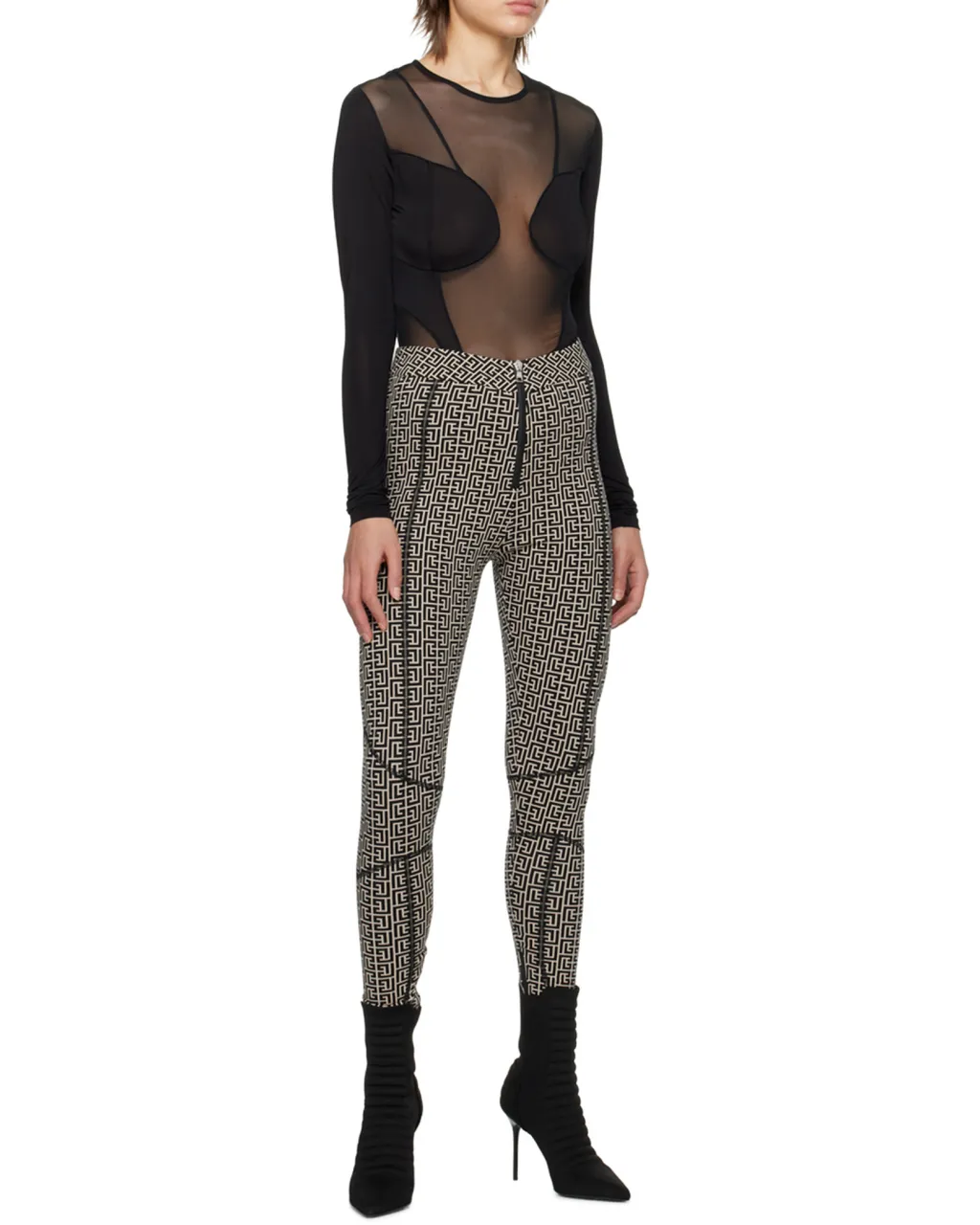 Mesh Long Sleeved Top