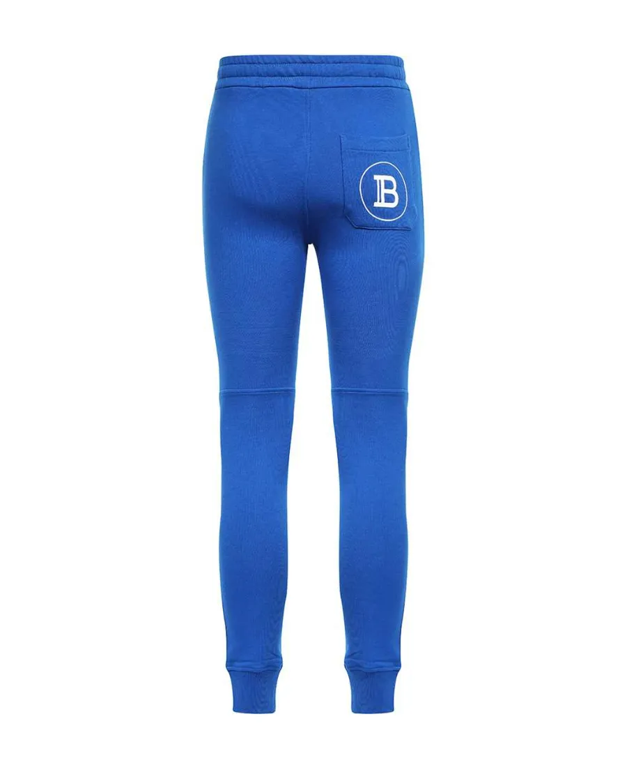 Logo Printed Cotton Jogging Bottoms