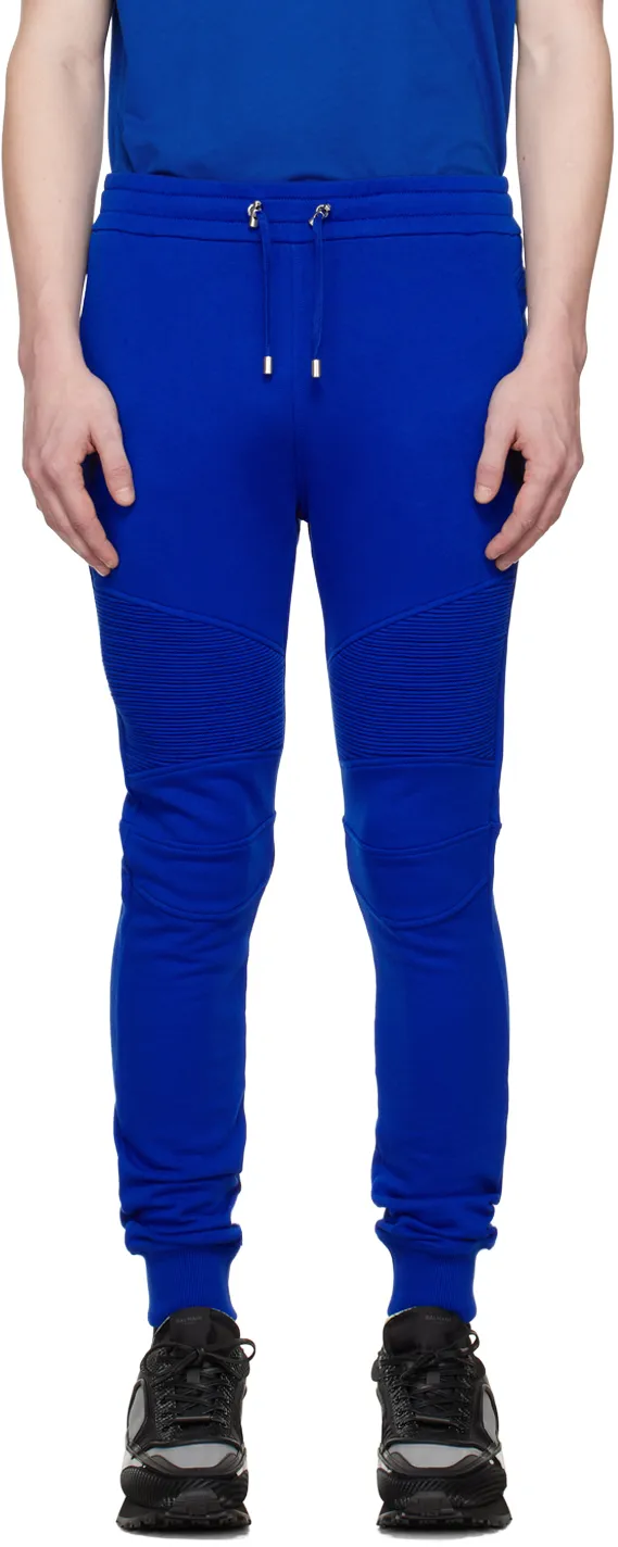 Logo Printed Cotton Jogging Bottoms