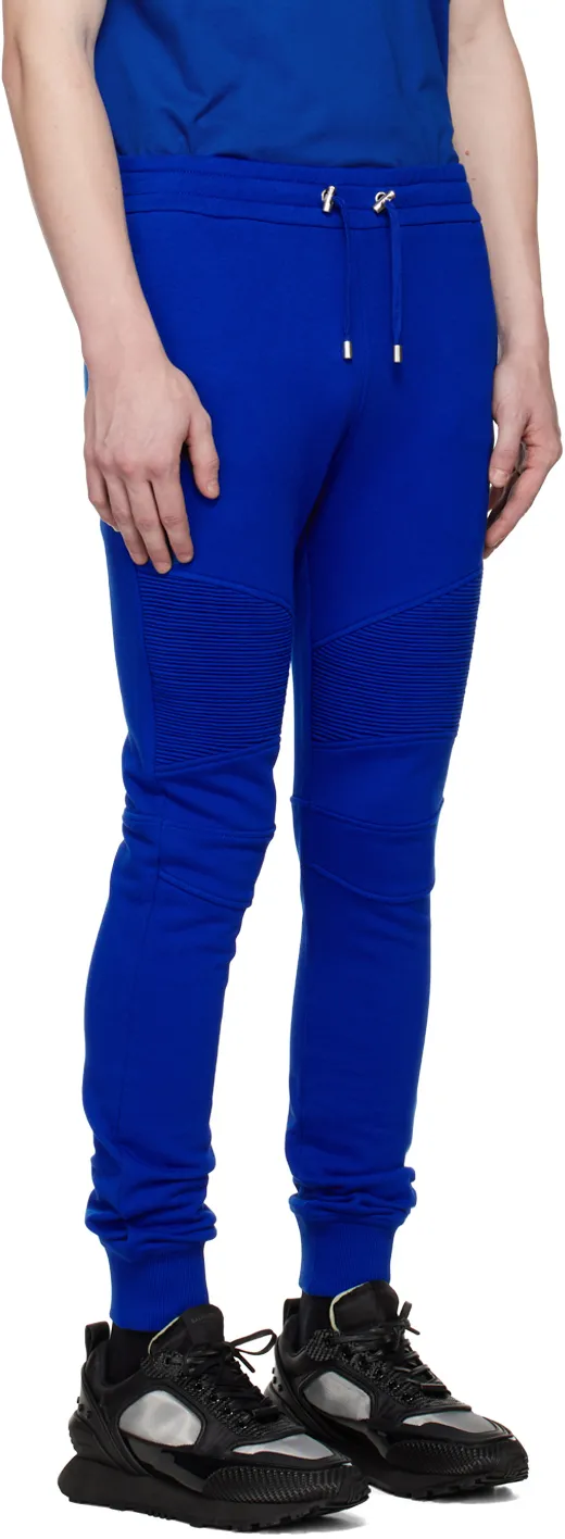 Logo Printed Cotton Jogging Bottoms