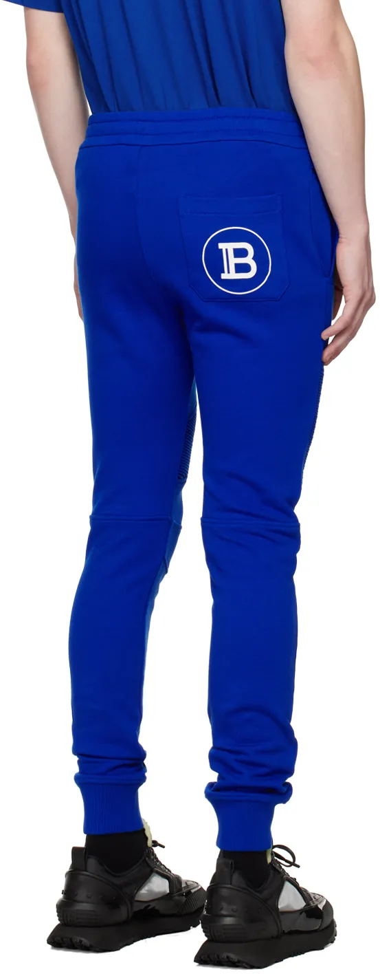 Logo Printed Cotton Jogging Bottoms