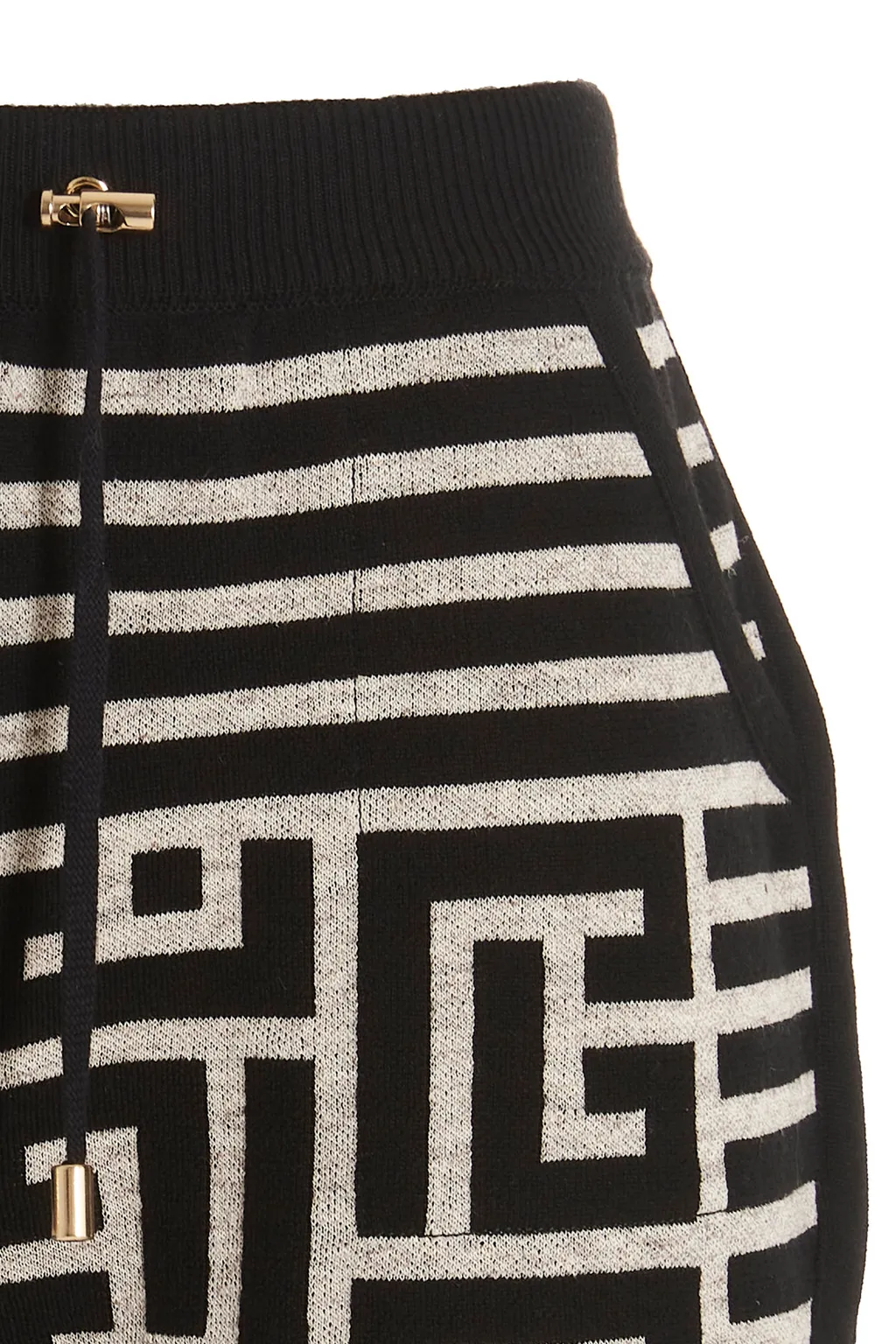Monogram-Jacquard Wool Shorts