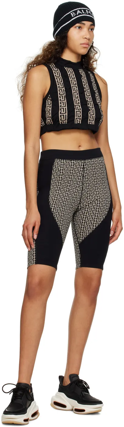 Monogram Motif Cropped Top