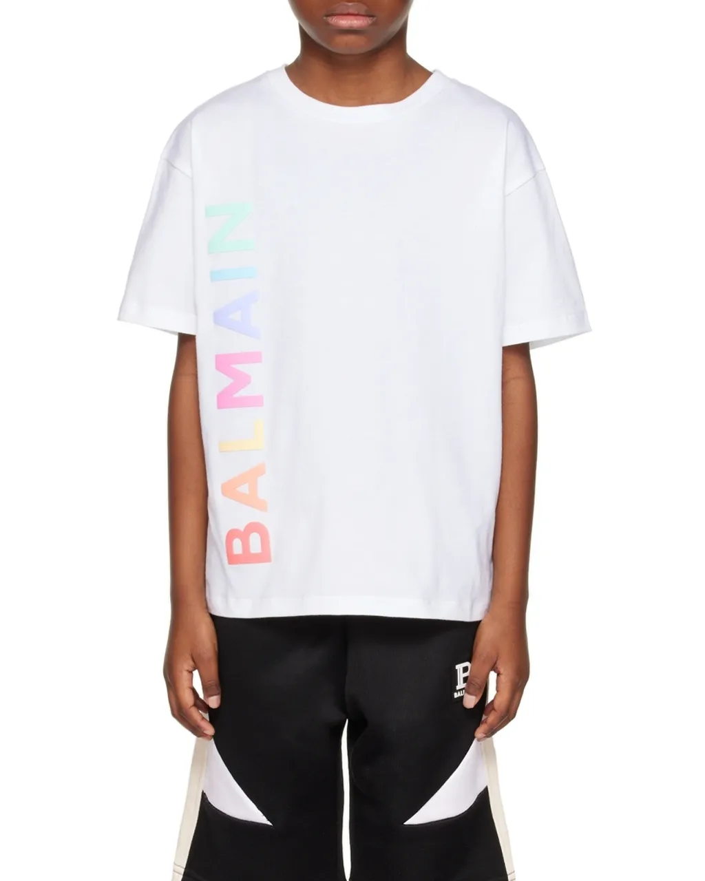 Cotton T-Shirt With Balmain Logo
