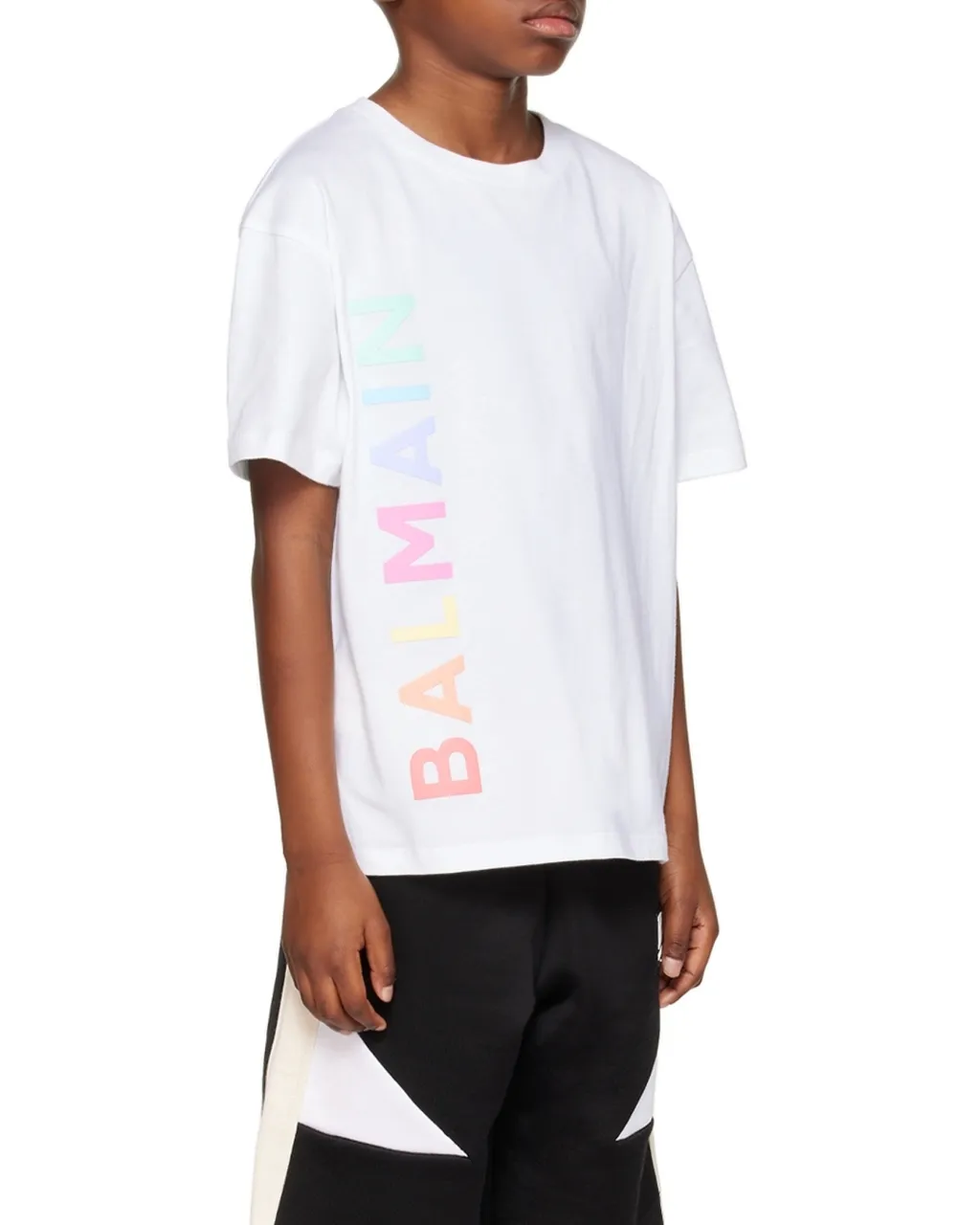 Cotton T-Shirt With Balmain Logo