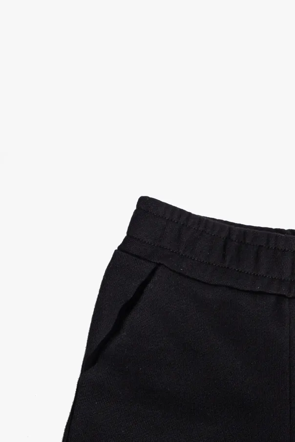 Logo Print Turn-Up Brim Shorts