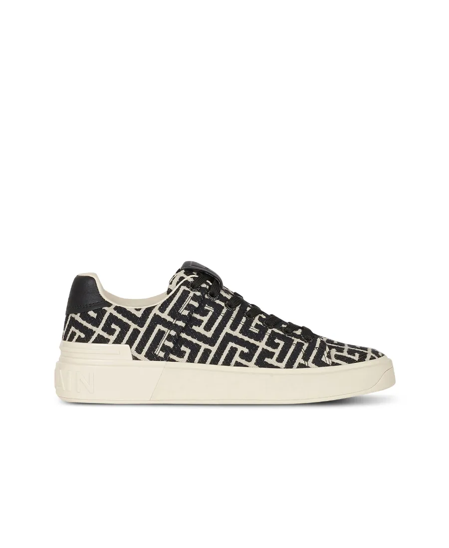 B-Court Monogram Lace-Up Sneakers