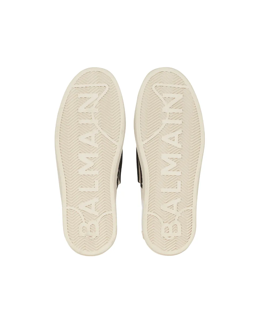 B-Court Monogram Lace-Up Sneakers