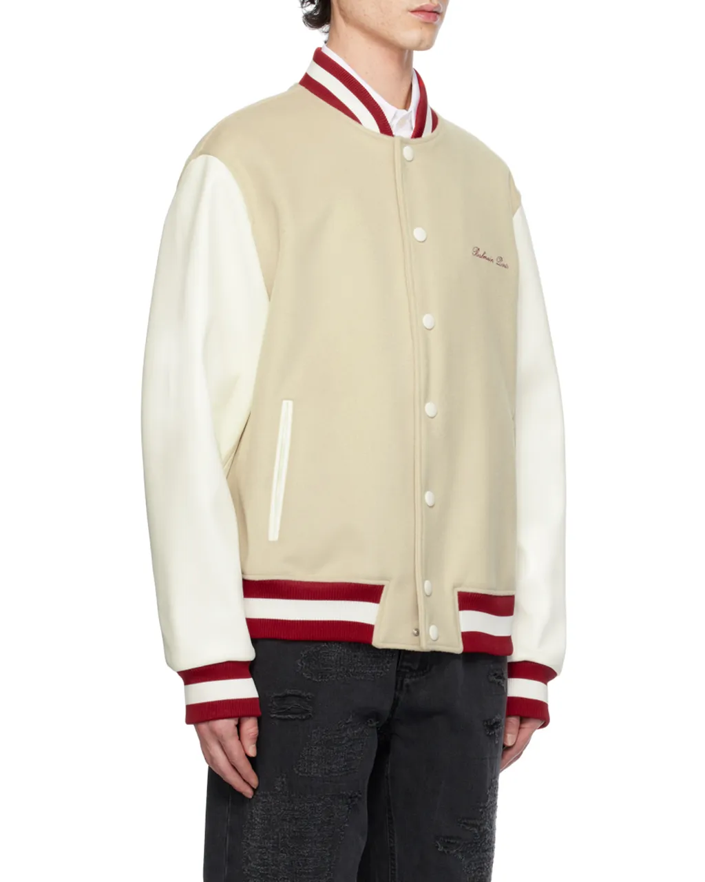 Logo Embroidered Varsity Jacket