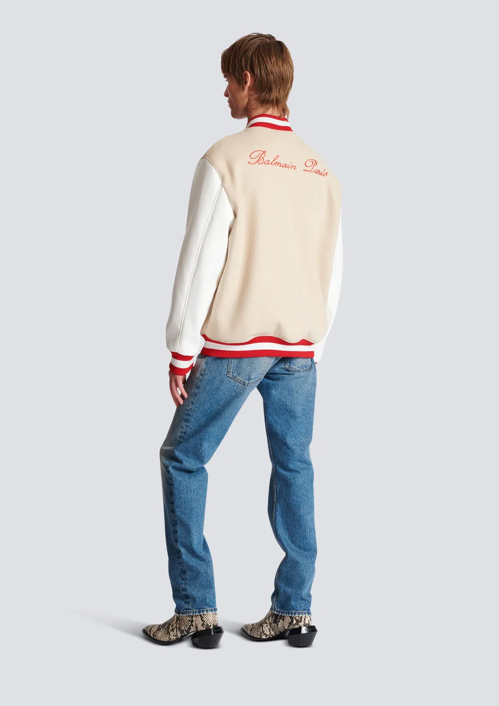 Logo Embroidered Varsity Jacket