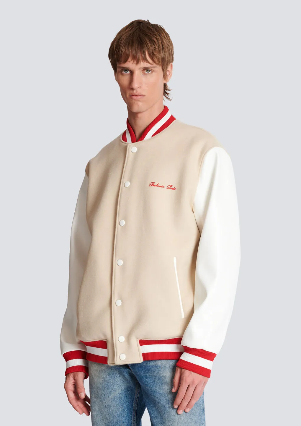 Logo Embroidered Varsity Jacket