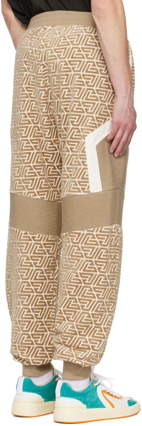 Jogging Bottoms With Printed Pyramid Monogram