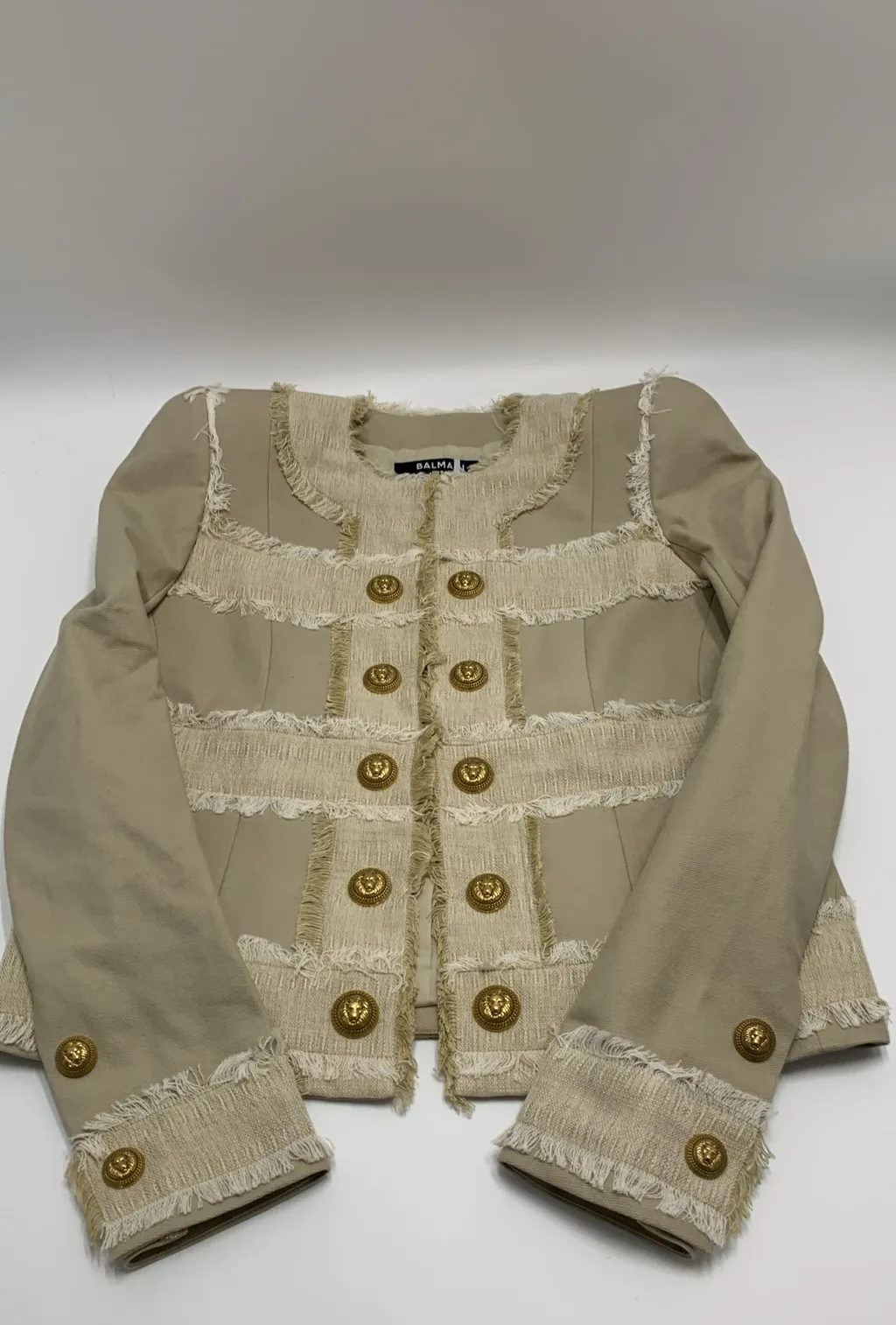 Fringed Tweed Jacket