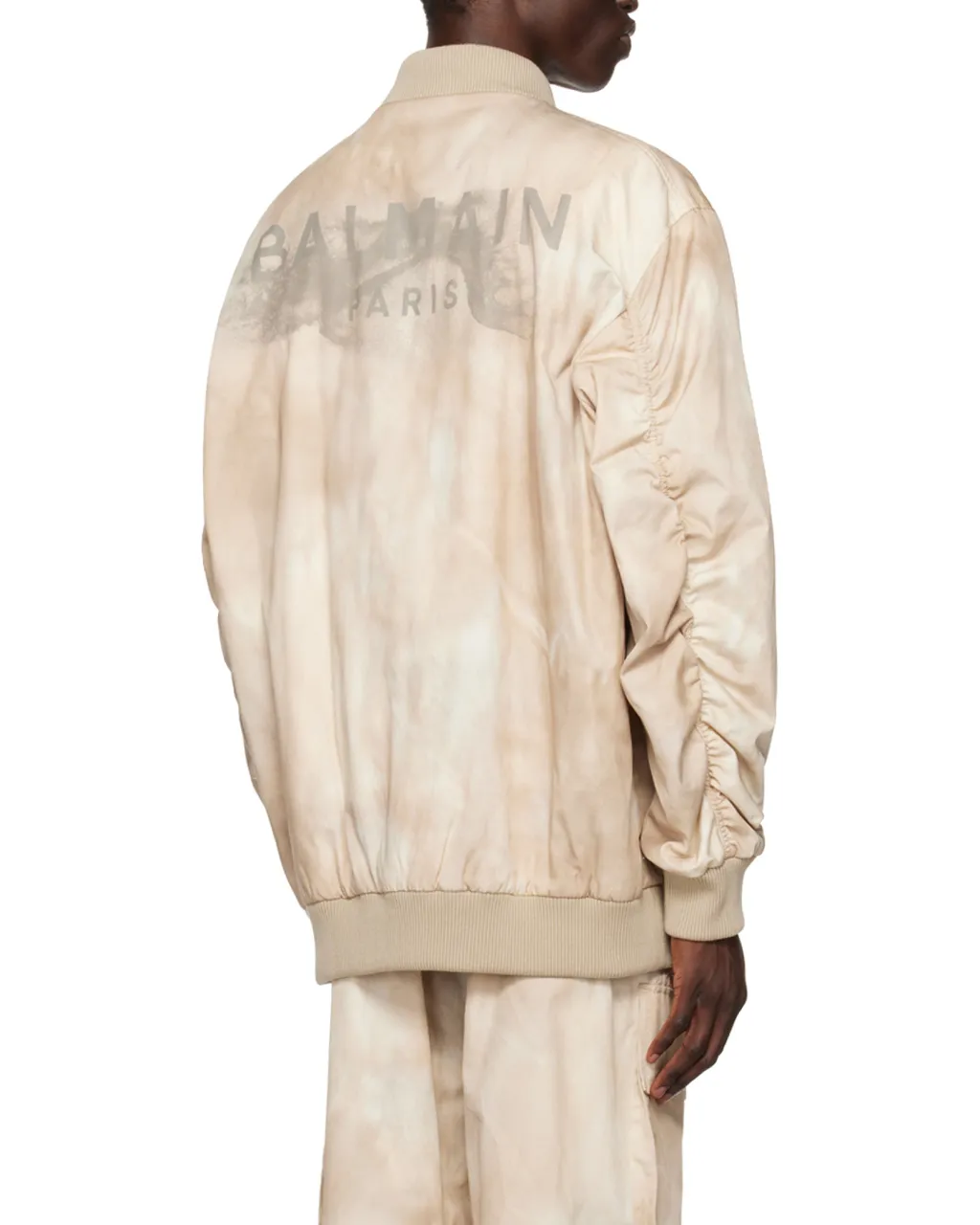 Desert Print Cotton Bomber Jacket