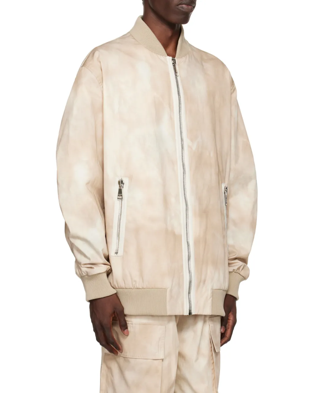 Desert Print Cotton Bomber Jacket