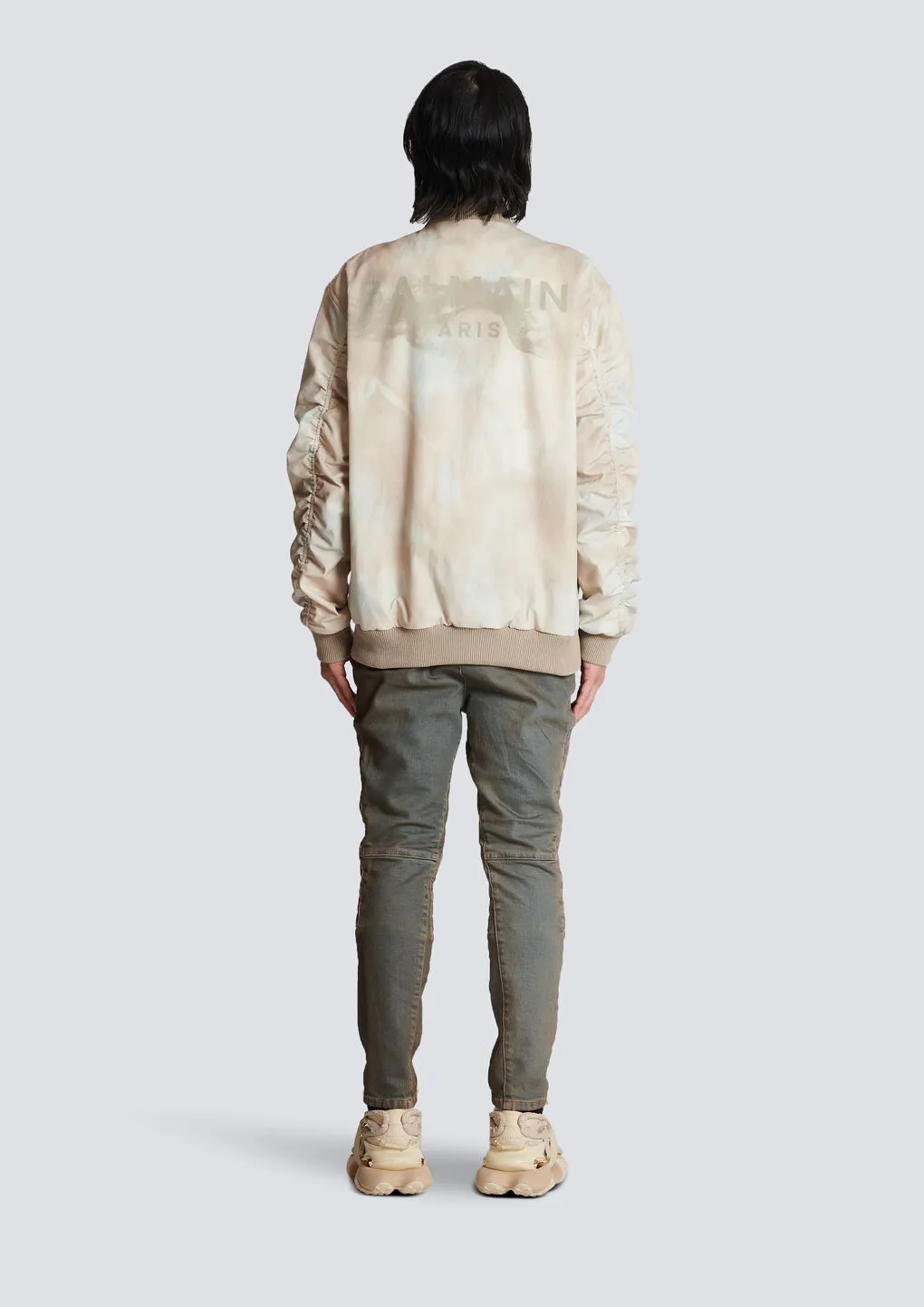 Desert Print Cotton Bomber Jacket