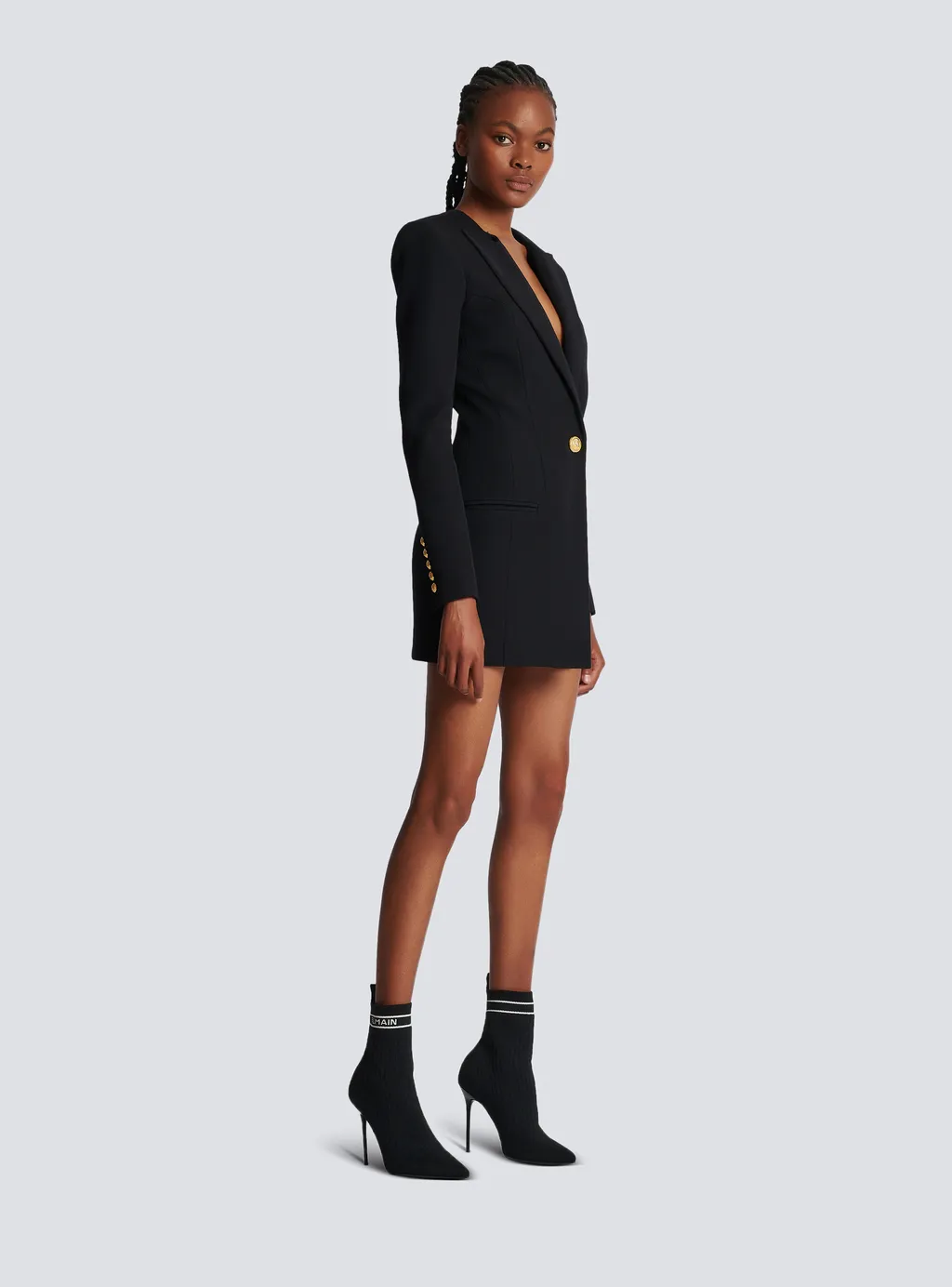 Grain De Poudre Tailored Dress