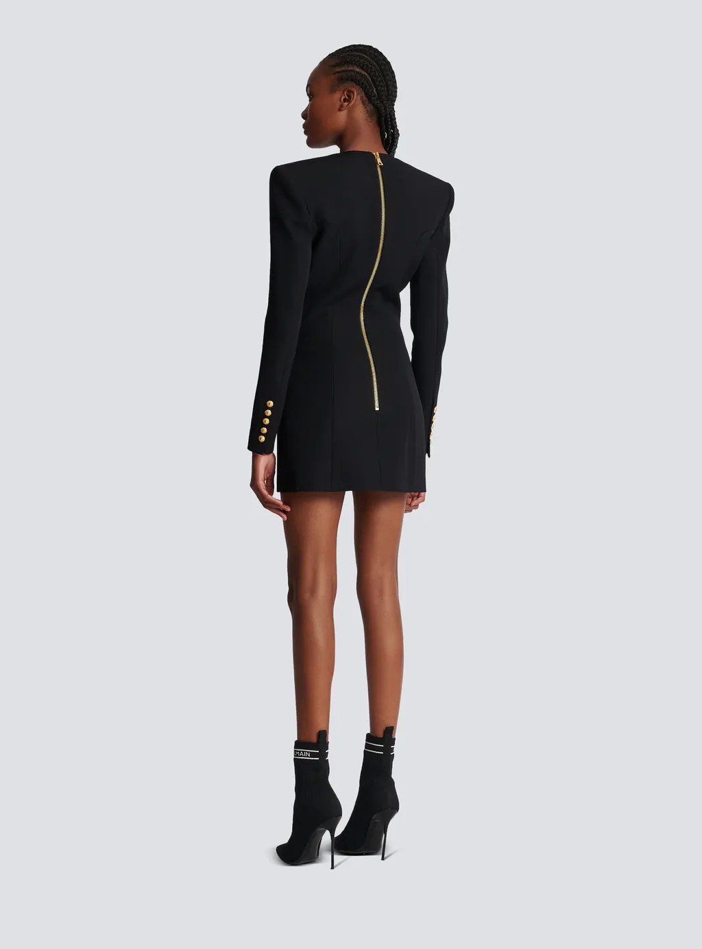 Grain De Poudre Tailored Dress