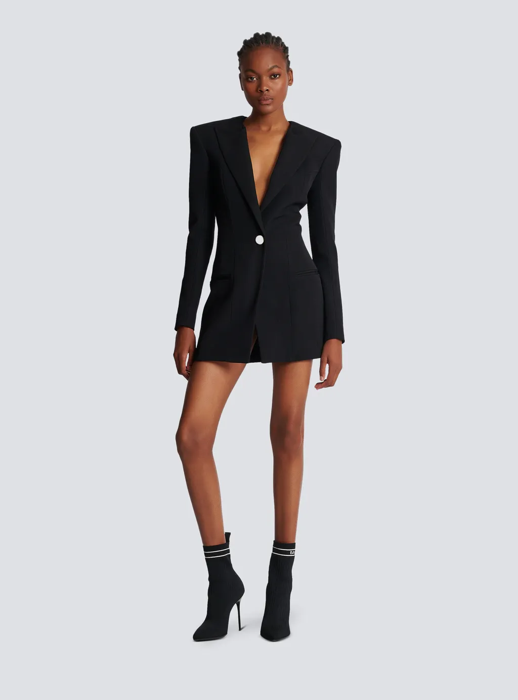 Grain De Poudre Tailored Dress