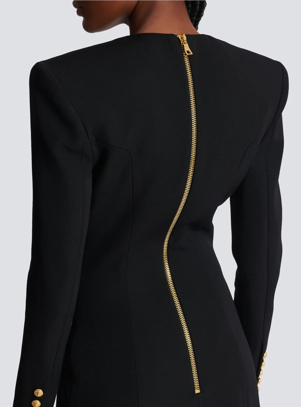 Grain De Poudre Tailored Dress