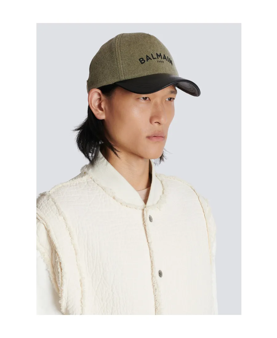 Cotton Cap With Balmain Logo