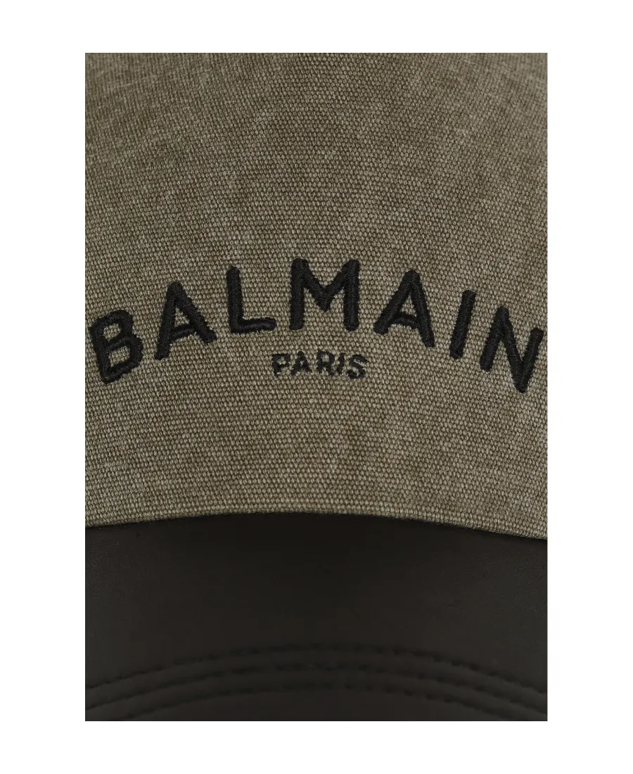 Cotton Cap With Balmain Logo