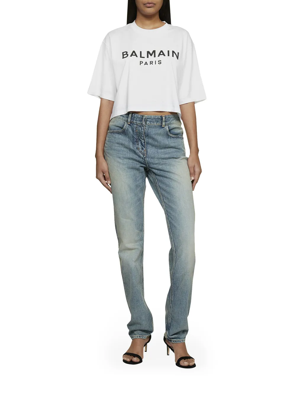 Logo Printed Cropped T-Shirt