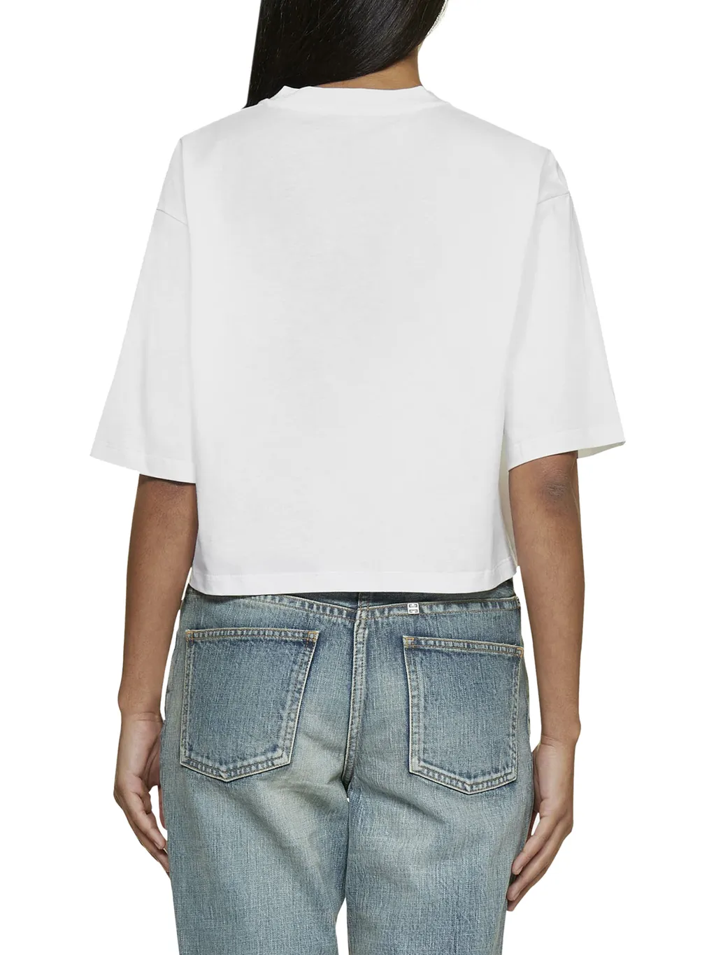 Logo Printed Cropped T-Shirt